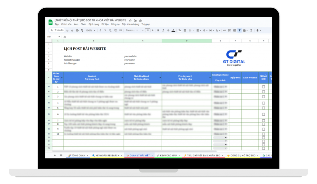 Bộ Từ khóa Thiết kế nội thất - Sheet 3