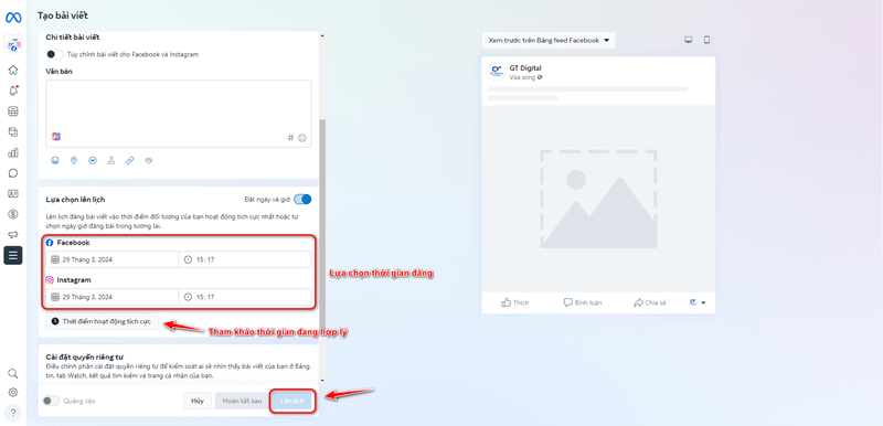 Cách hẹn giờ đăng bài trên Facebook bằng máy tính - 07