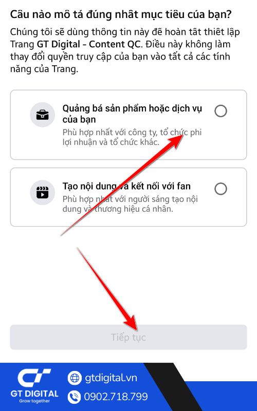 Cách tạo Fanpage trên Facebook trên điện thoại