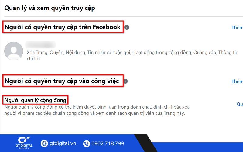 Tìm hiểu các vai trò trên page profile (Fanpage mới)