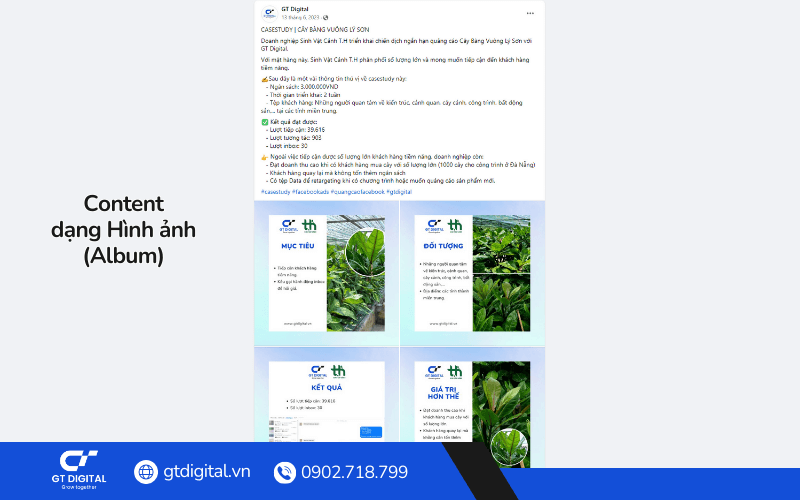 Content Facebook dạng Album Hình ảnh