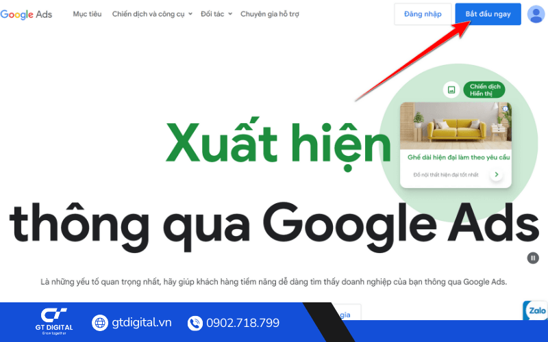 Cách tạo tài khoản Google Ads