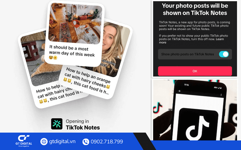 TikTok ra mắt TikTok Notes - ứng dụng chia sẻ hình ảnh giống Instagram