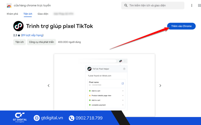 Cách kiểm tra website đã cài đặt Pixel TikTok hay chưa - Tiktok Pixel Helper